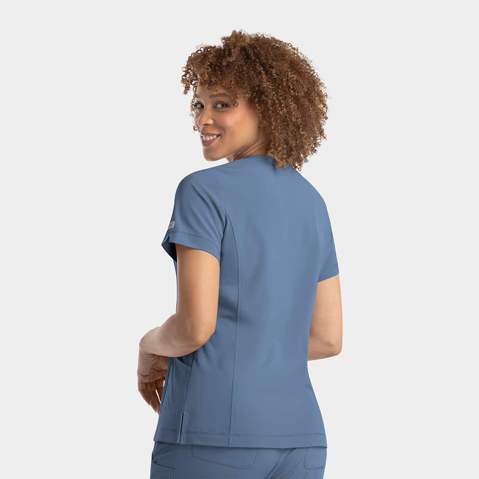Women's Notched Neck Top | 4802 - Image 2