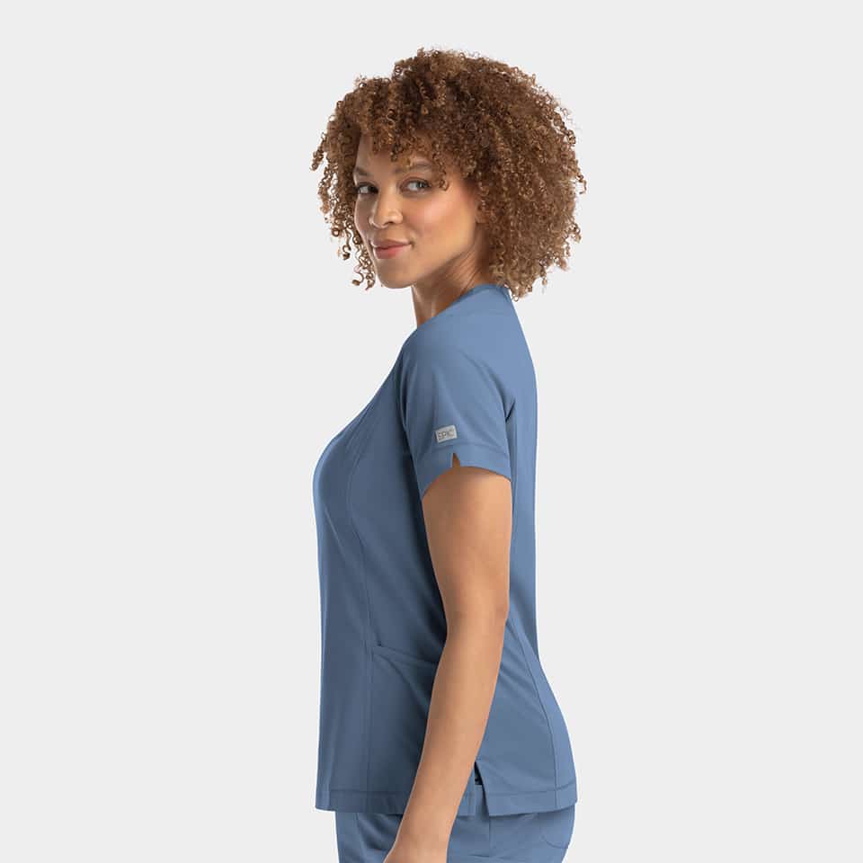 Women's Notched Neck Top | 4802 - Image 5