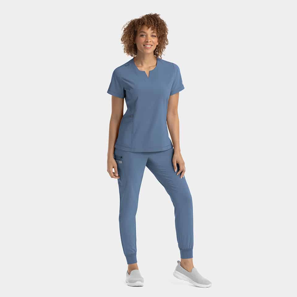Women's Notched Neck Top | 4802 - Image 6
