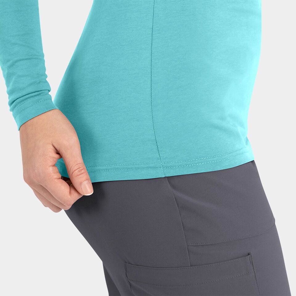 Women's Long Sleeve Underscrub Tee | 6909 - Image 6