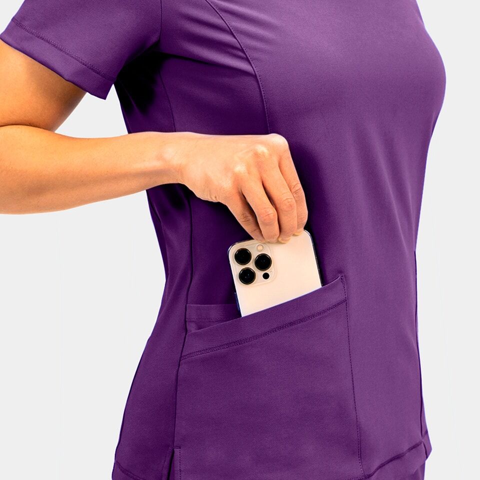 Women's V-Neck Top | 4801 - Image 4