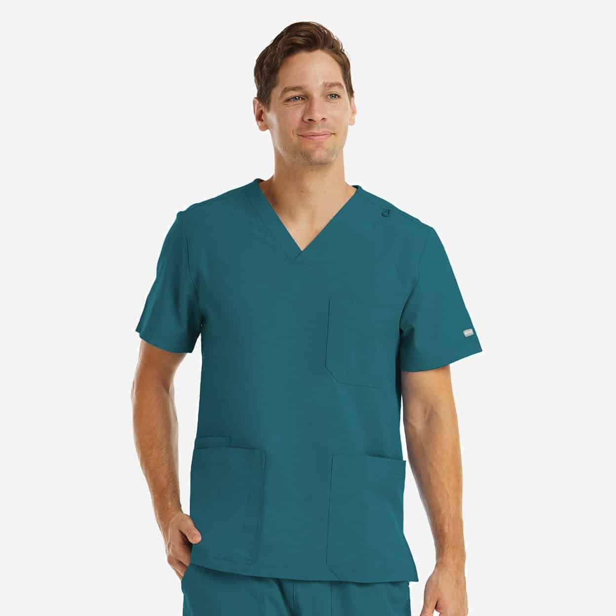 Men's 3-Pocket V-Neck Top | 5802 - Image 4