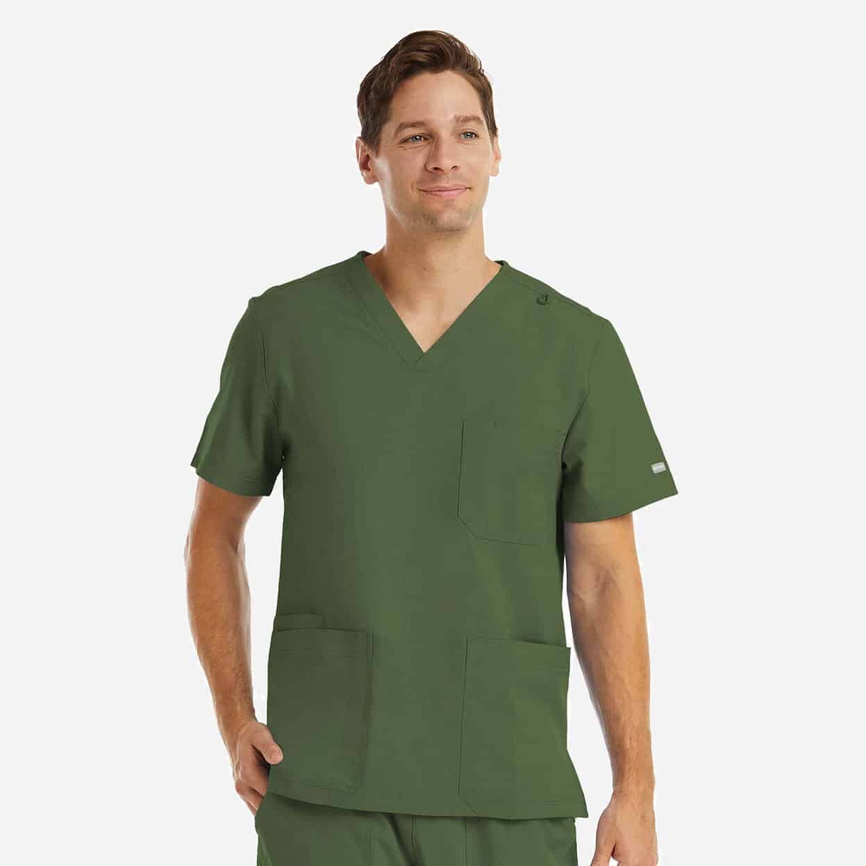 Men's 3-Pocket V-Neck Top | 5802 - Image 10