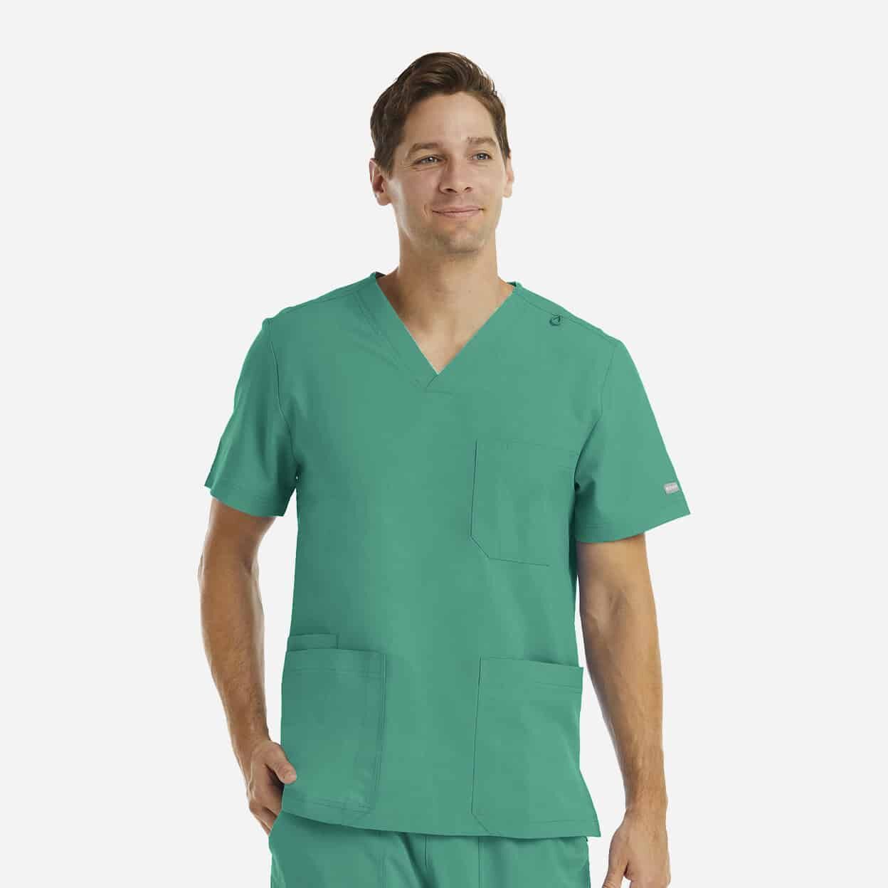 Men's 3-Pocket V-Neck Top | 5802 - Image 15