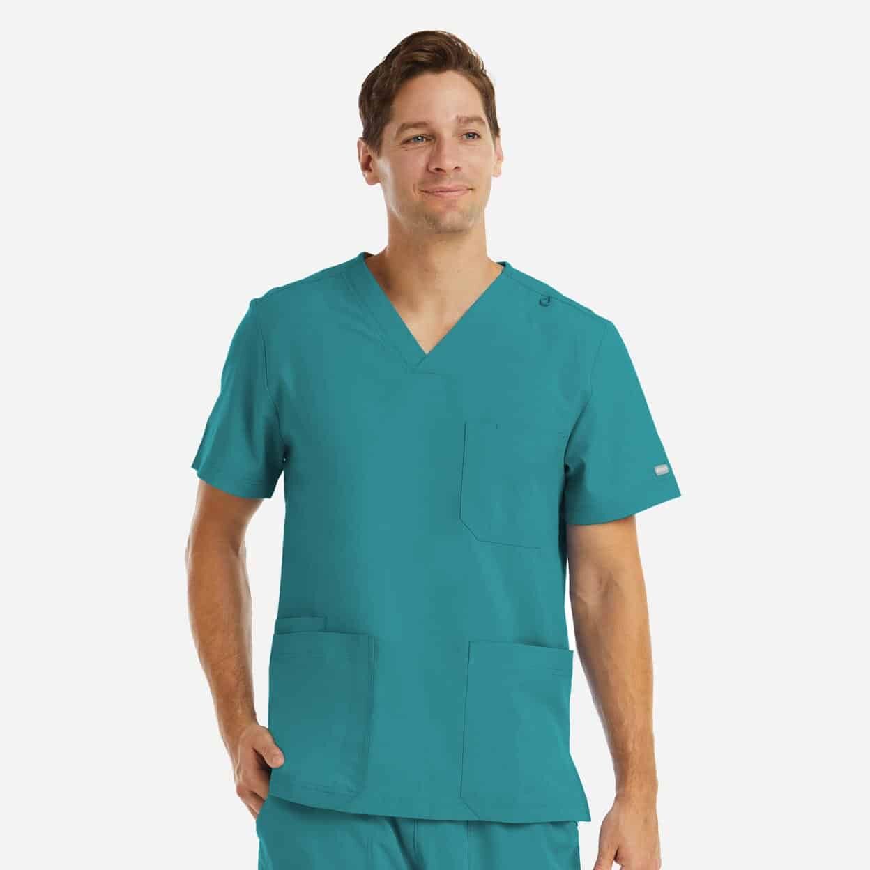 Men's 3-Pocket V-Neck Top | 5802 - Image 16