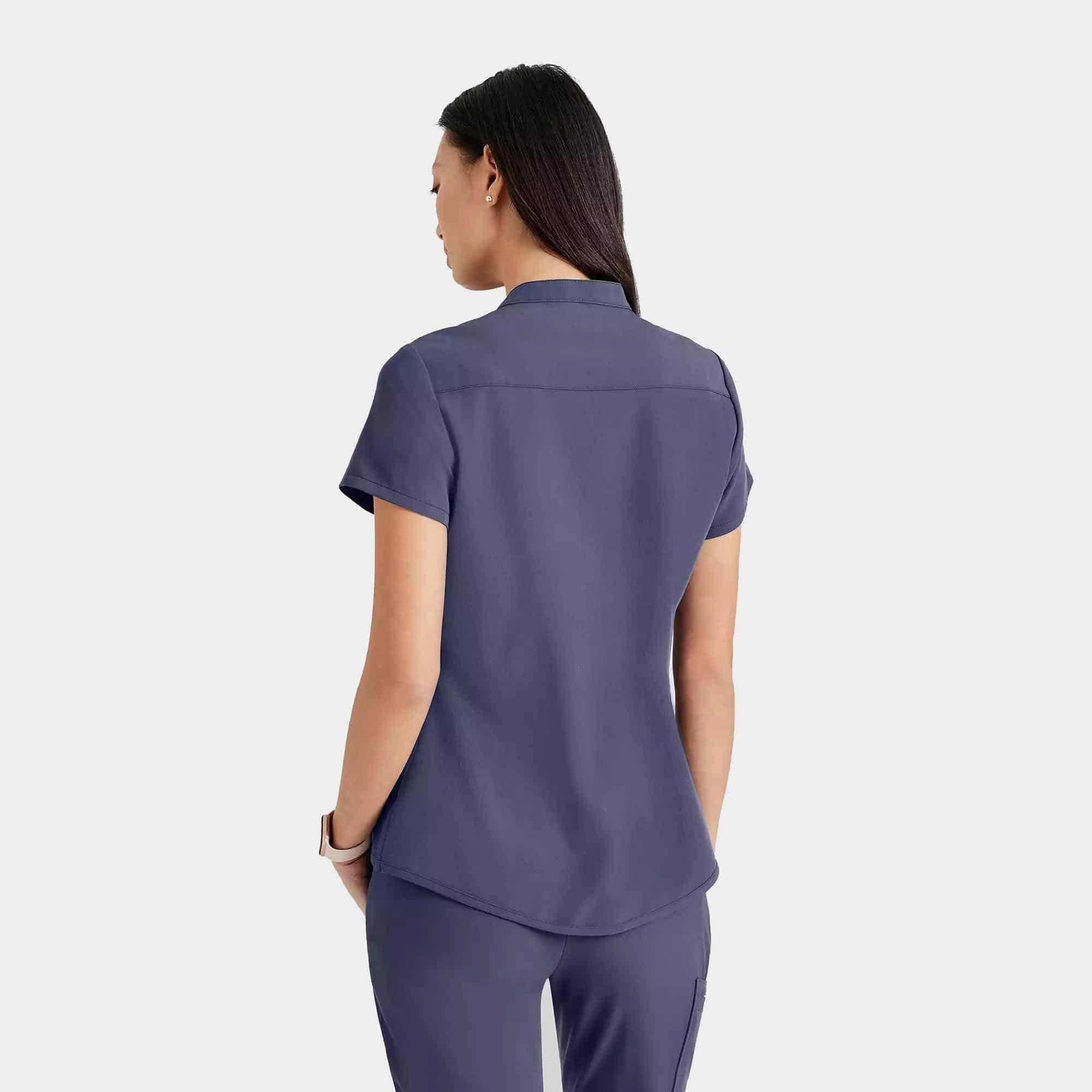 Women's 1 Pocket Collar Tuck In Top | BUT163 - Image 2
